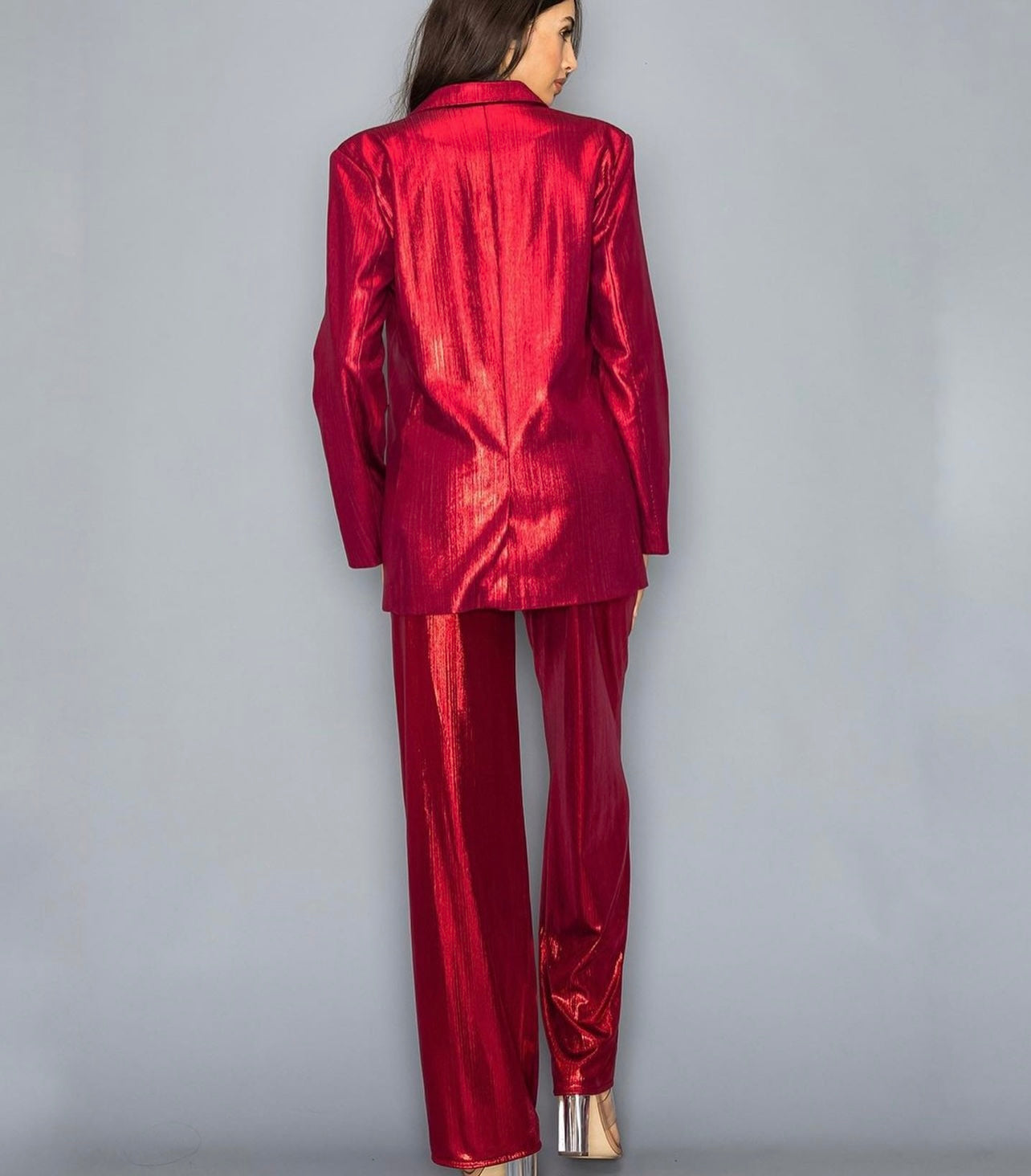 SET ROJO METALICO