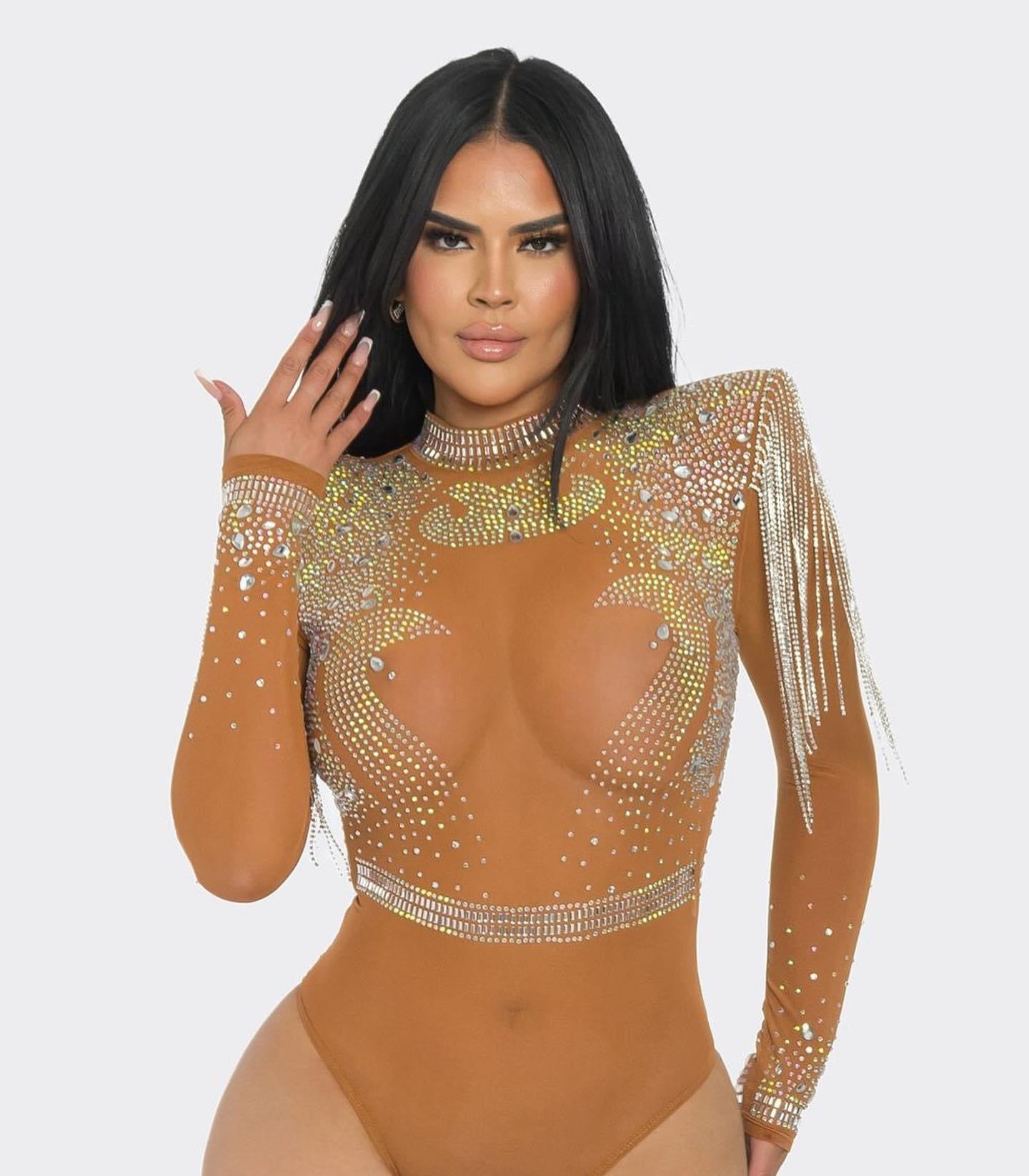 BODY NUDE CRISTALES BEIGE