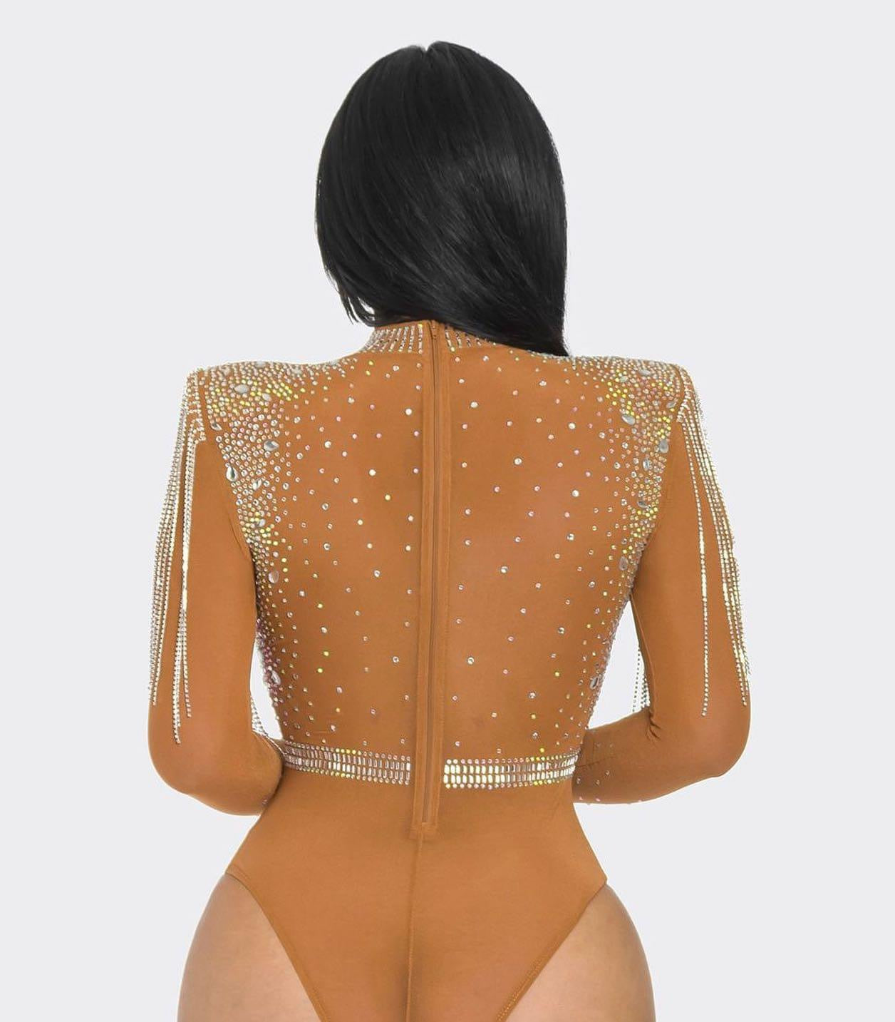 BODY NUDE CRISTALES BEIGE
