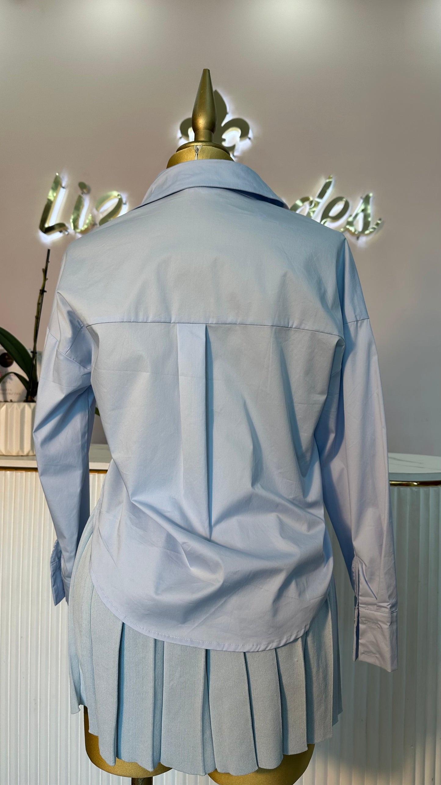 CAMISA AZUL OVERZISE