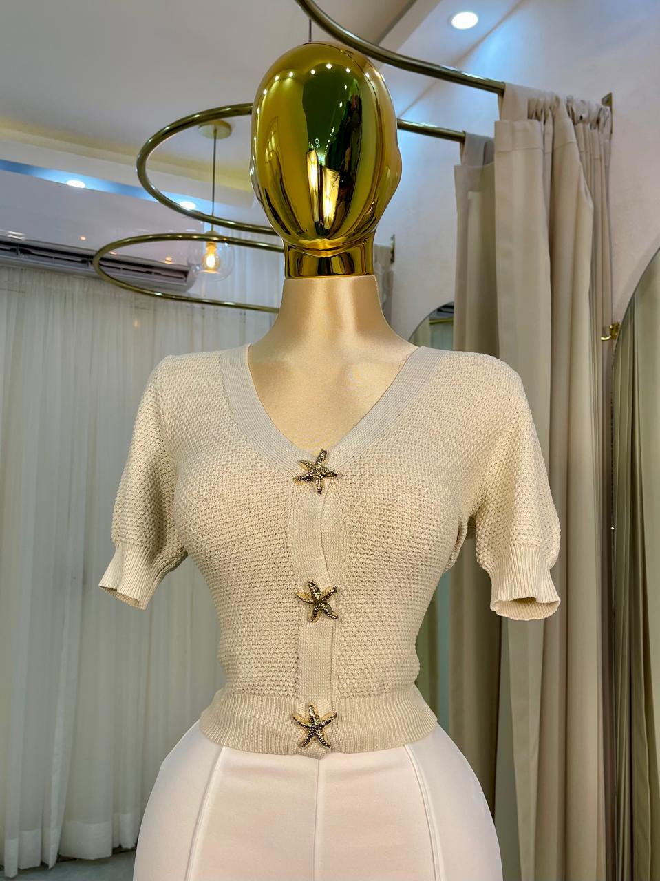 BLUSA TEJIDA ESTRELLAS