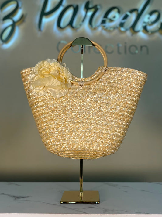 BOLSA PAJA FLOR