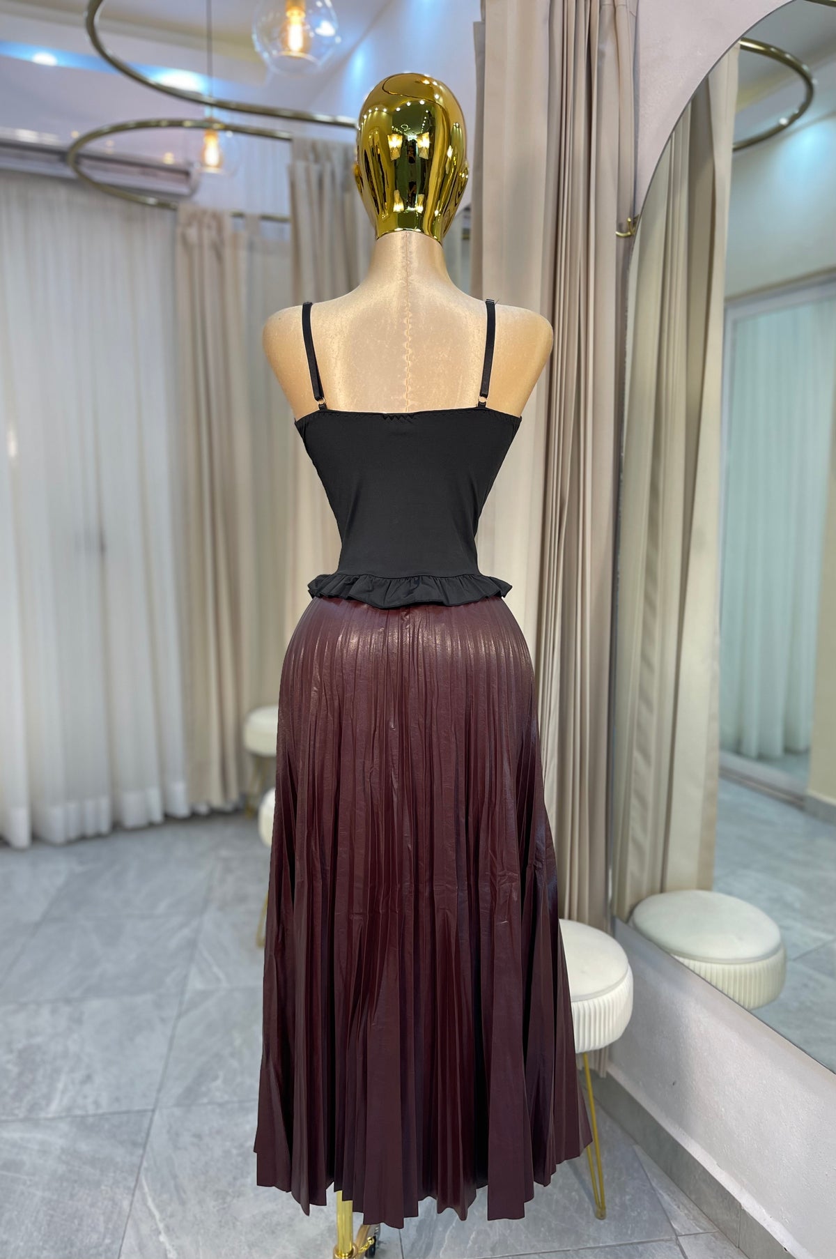 FALDA MAXI VINIPIEL