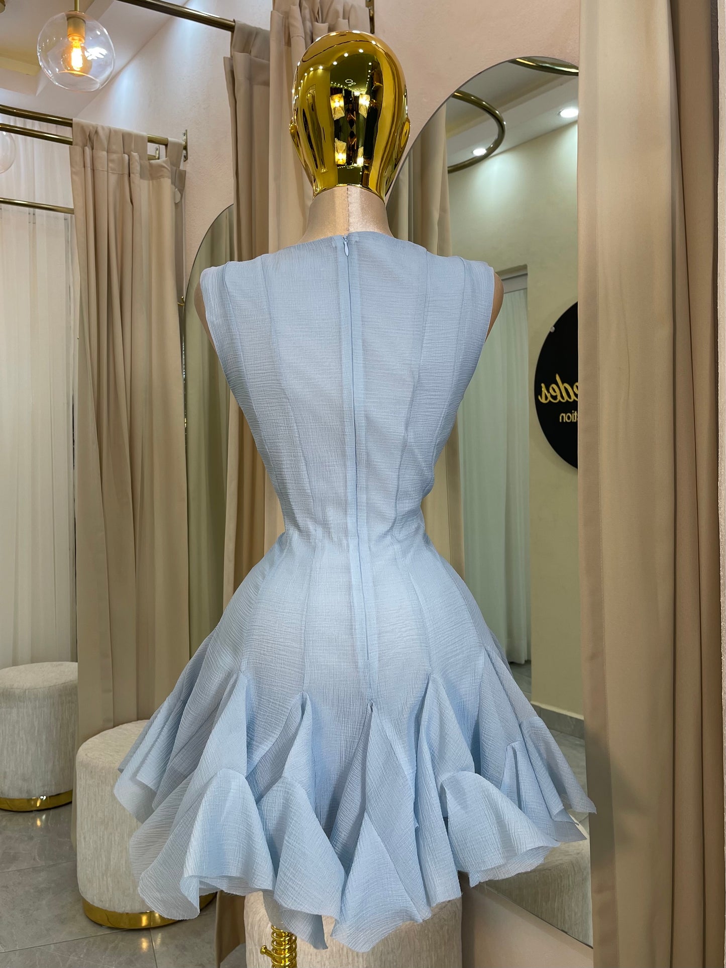 VESTIDO MINI BOTONES