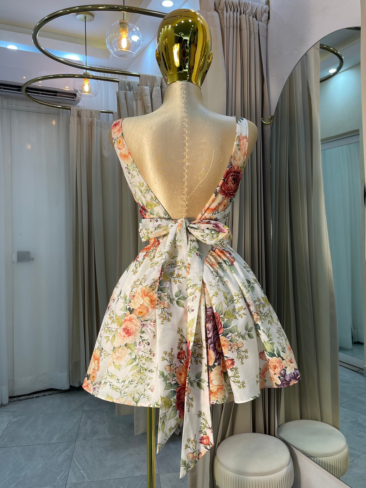 VESTIDO MINI ESTAMPADO