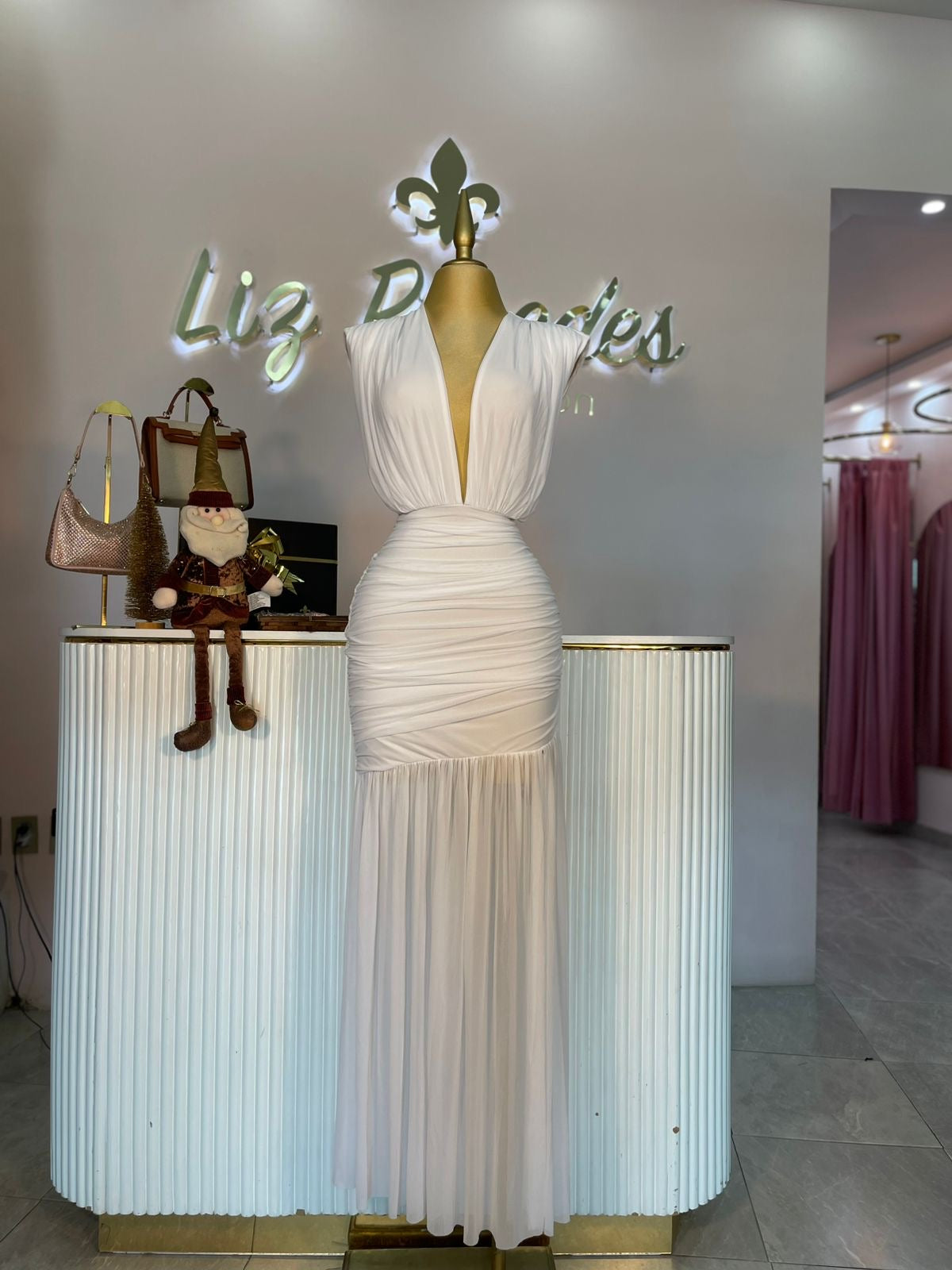 VESTIDO MAXI MESH HOMBRERAS