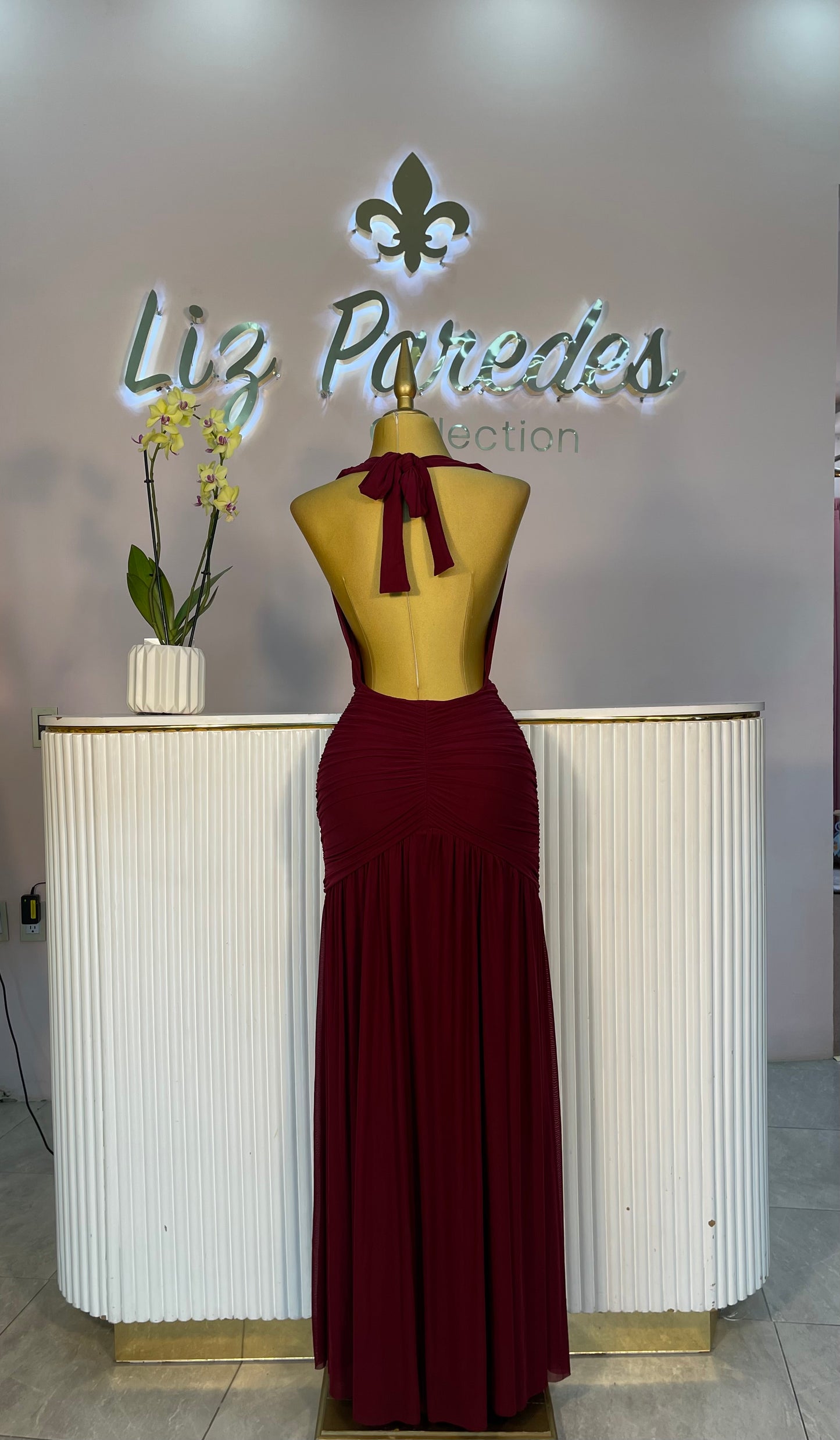 VESTIDO MAXI MESH ESCOTE