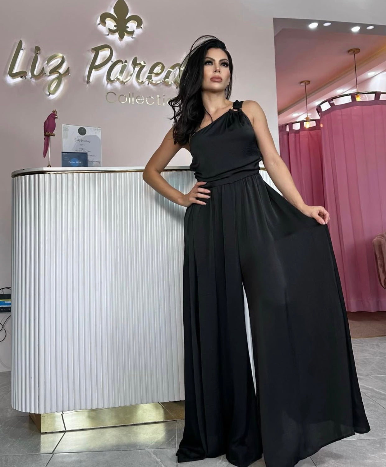 JUMPSUIT NEGRO GASA