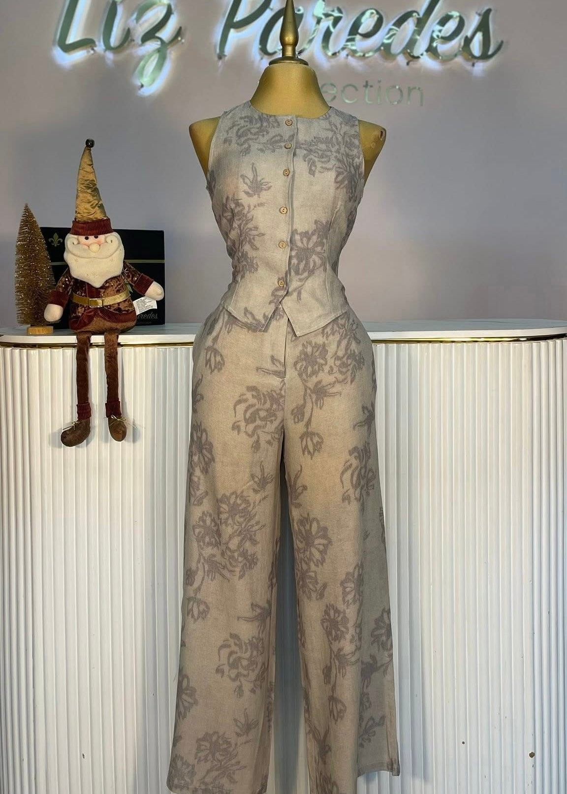 SET CHALECO ESTAMPADO