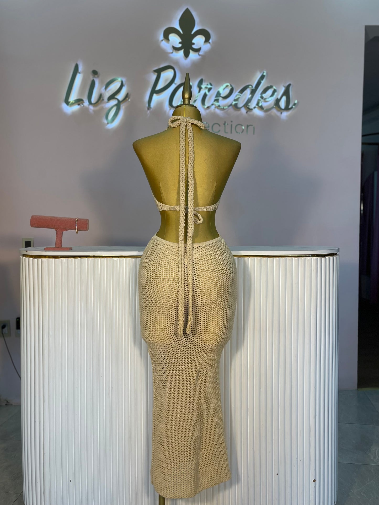 VESTIDO SALIDA BAÑO CROCHET