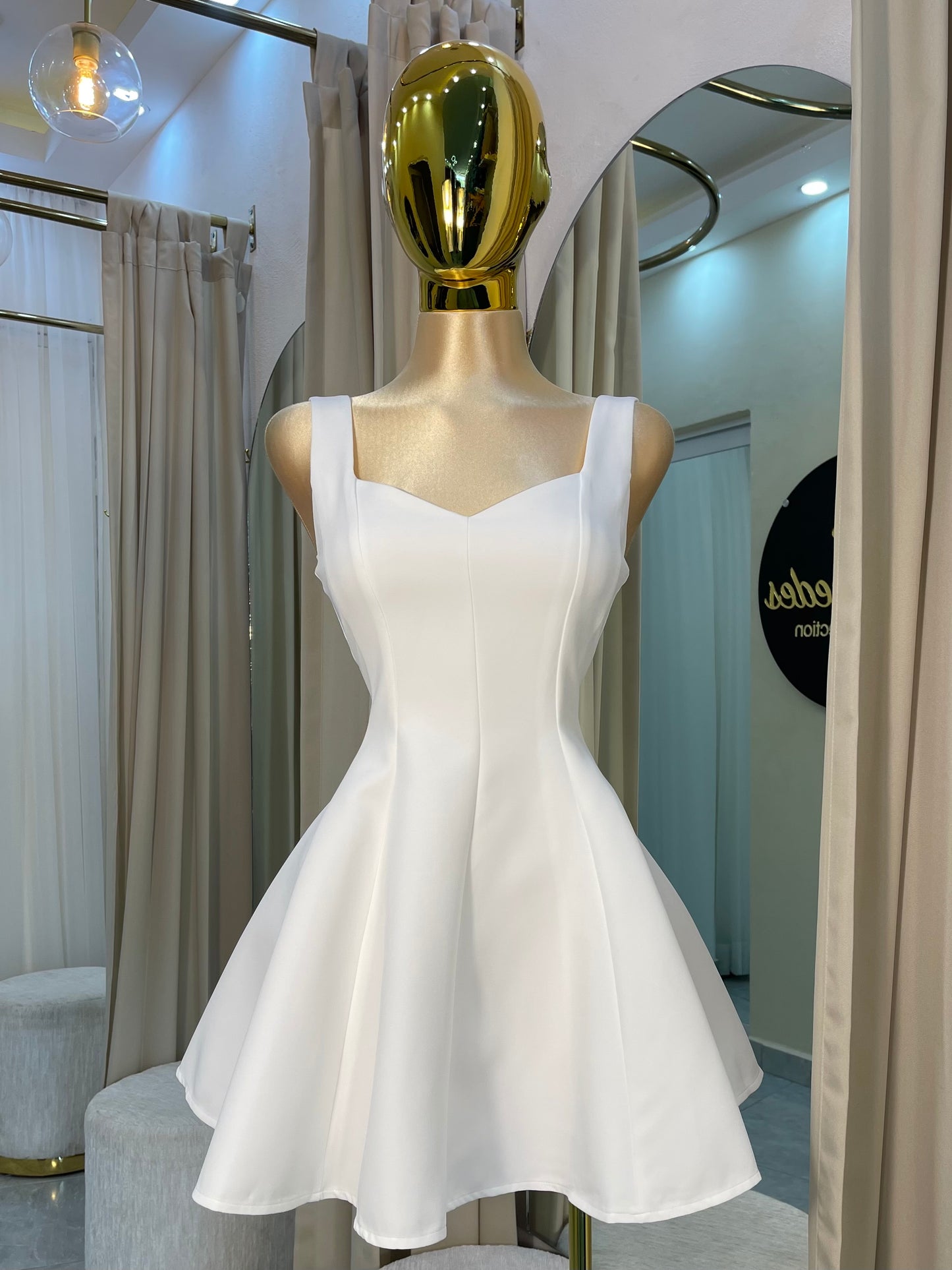 VESTIDO MINI PRINCESA BLANCO
