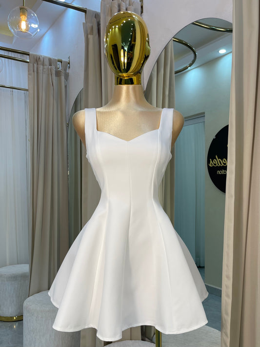 VESTIDO MINI PRINCESA BLANCO