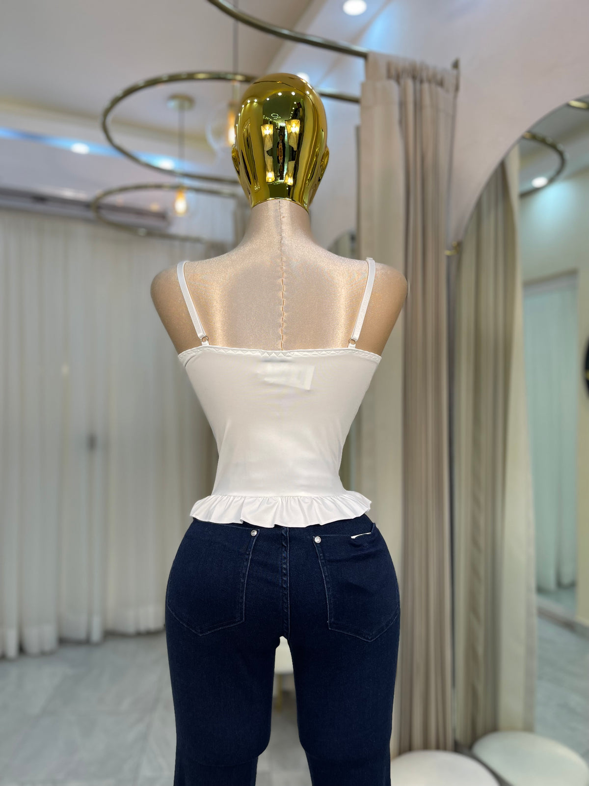 CORSET TIRANTE LICRA BCO