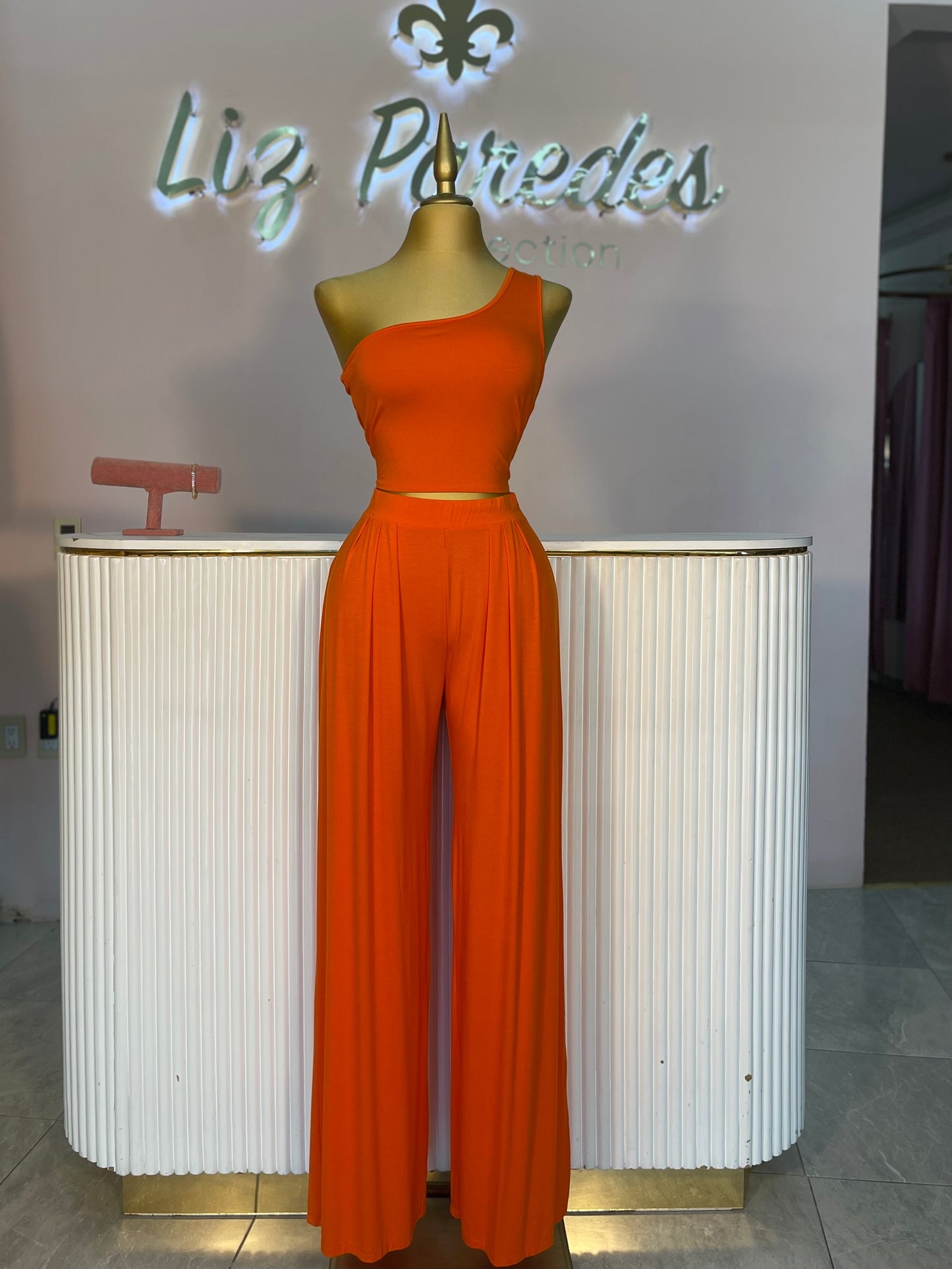SET NARANJA ONE SHOULDER CVS