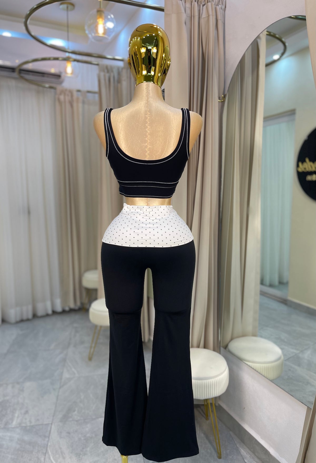 LEGGING FLARE POLKA