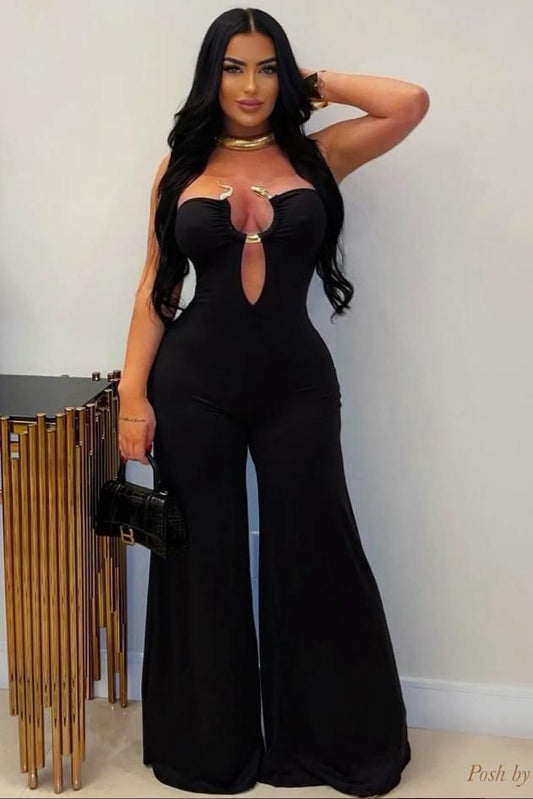 JUMPSUIT NEGRO SERPIENTE