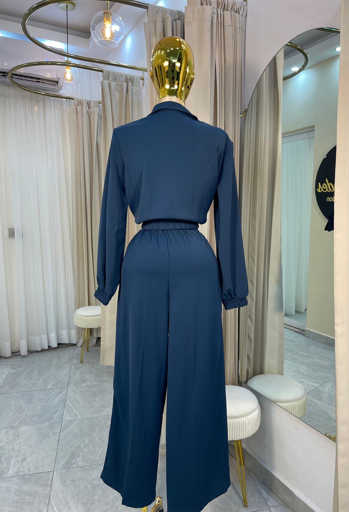 SET PANTS WIDE-LEG