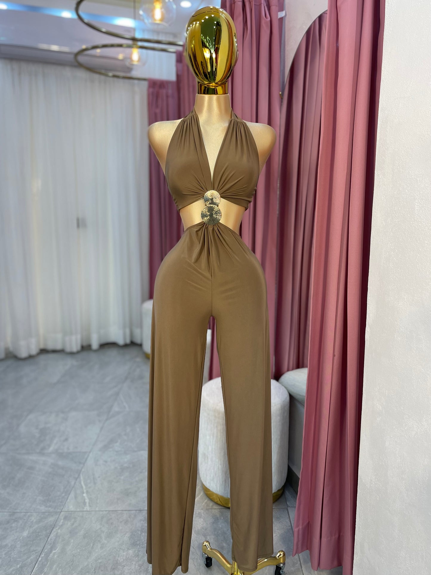 JUMPSUIT LICRA DORADA