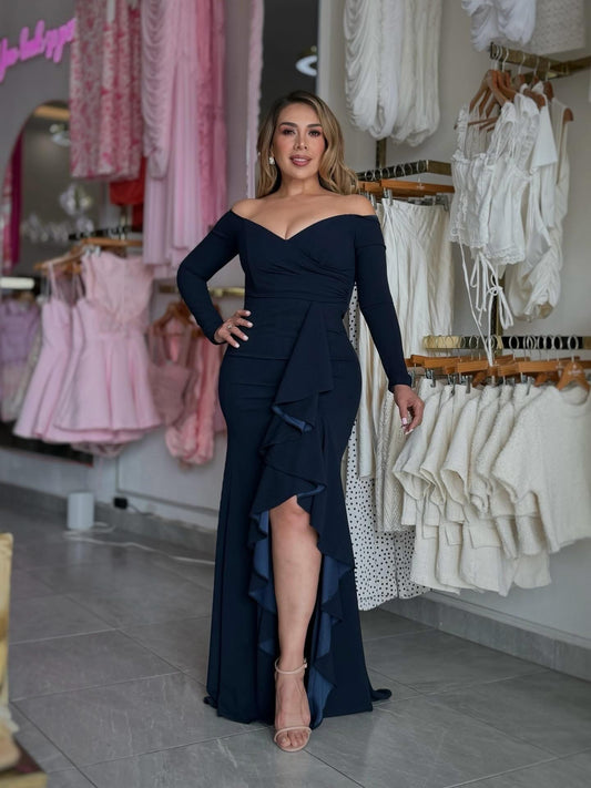 VESTIDO ESC. CORAZÓN MANGA LARGA