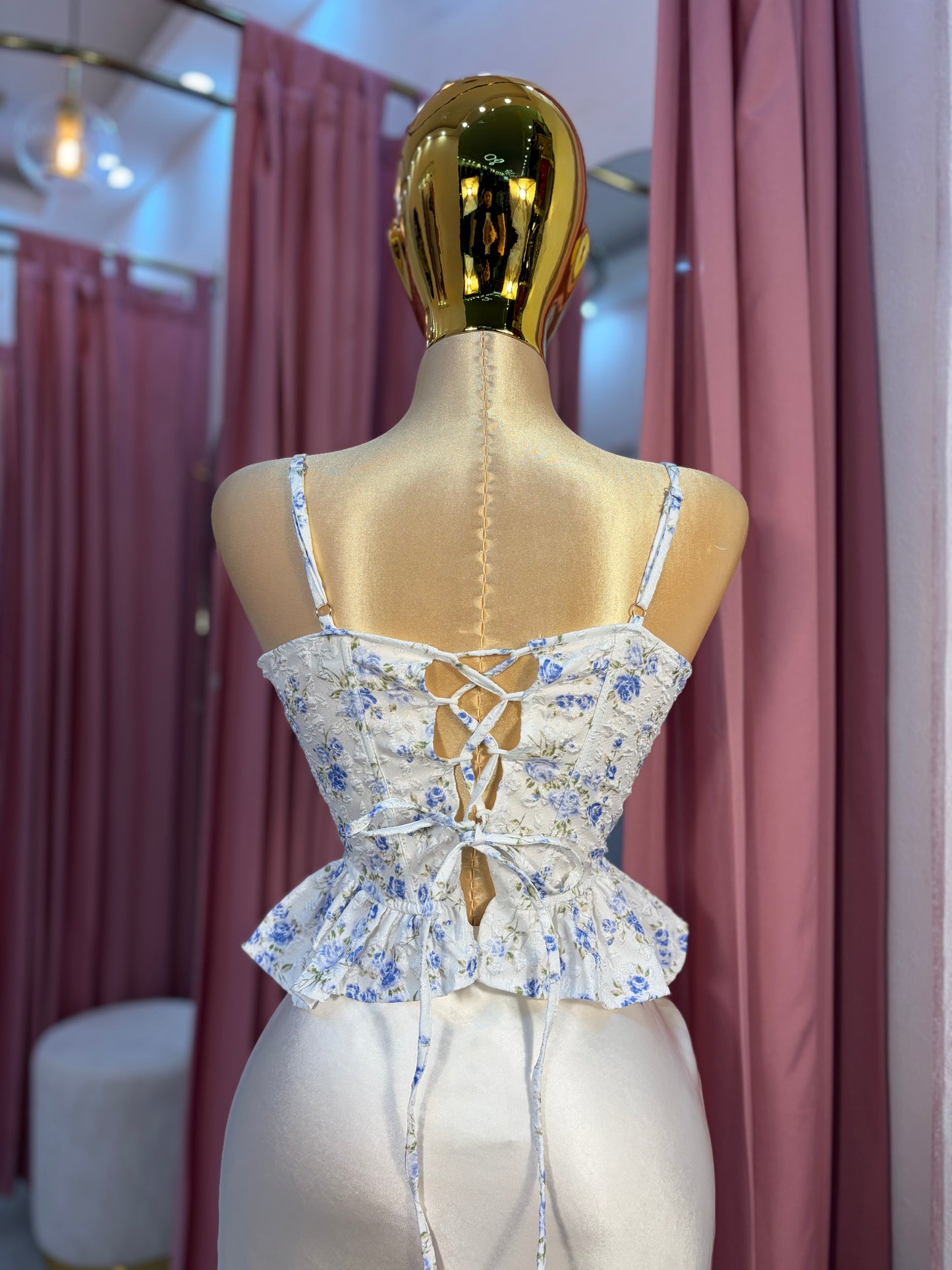 BUSTIER ESTAMPADO FLORES
