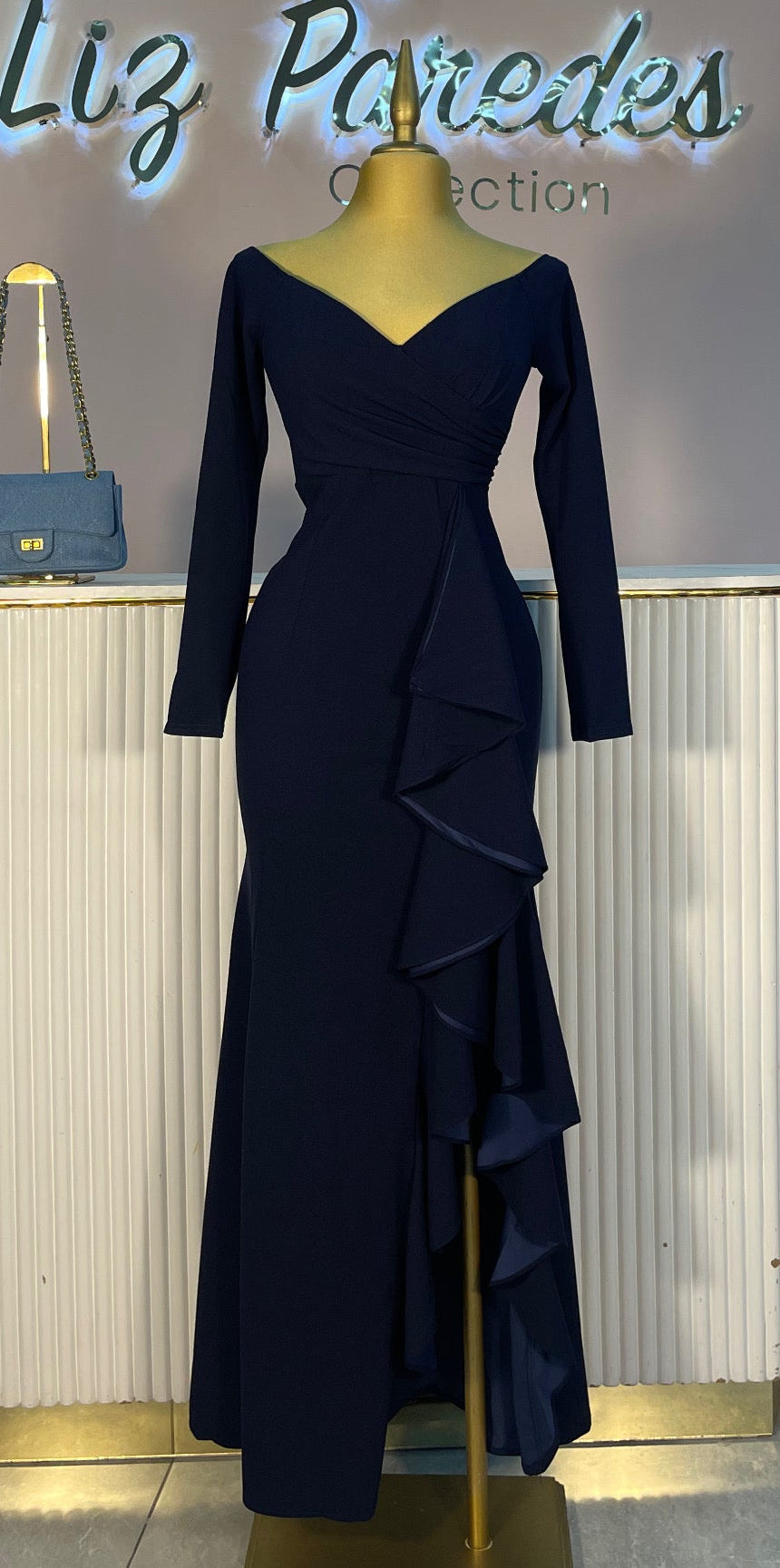 VESTIDO ESC. CORAZÓN MANGA LARGA