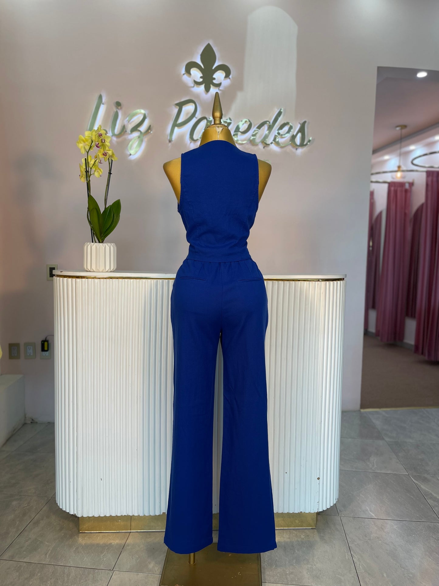 SET  LINO CHALECO AZUL