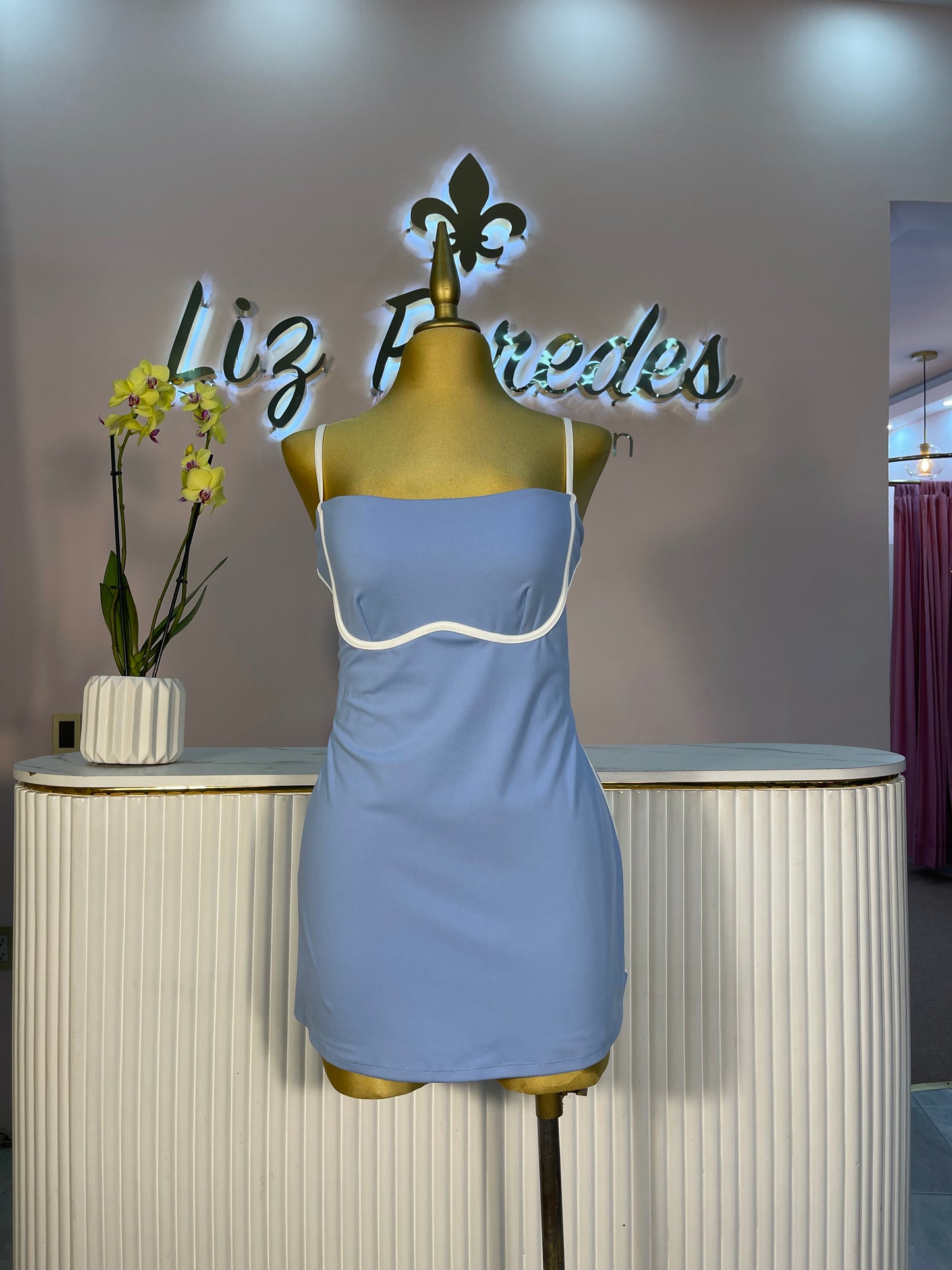 ROMPER AZUL LICRA