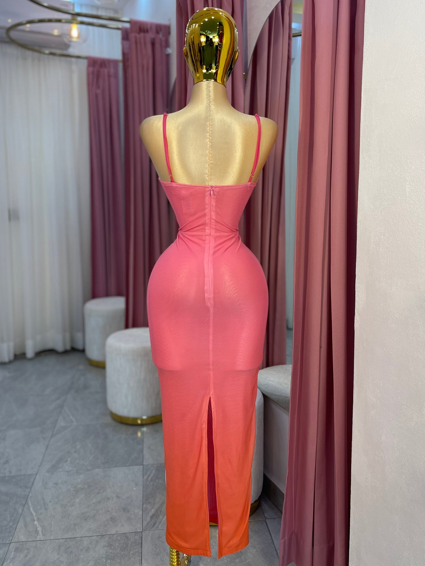 VESTIDO MESH DEGRADADO