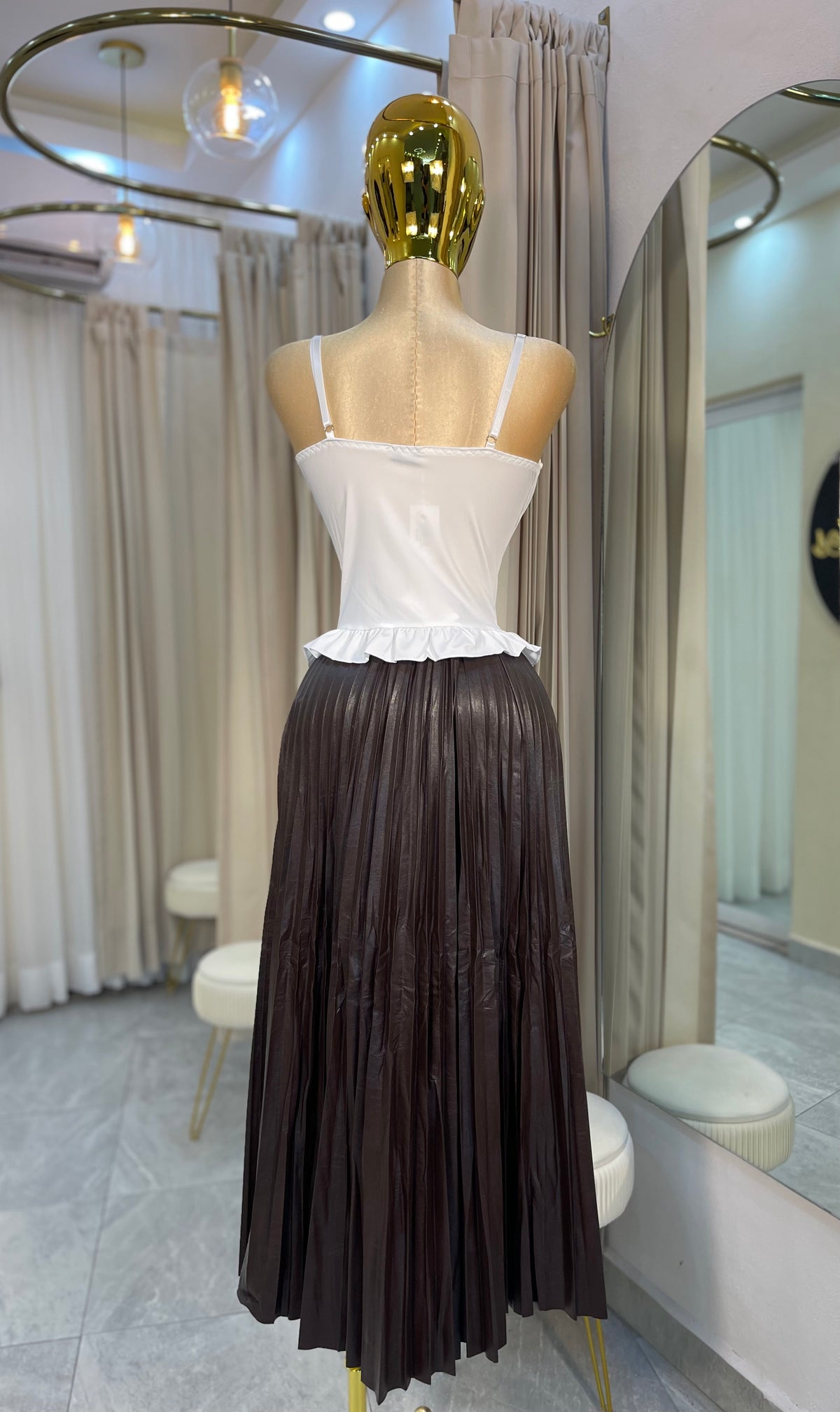 FALDA MAXI VINIPIEL