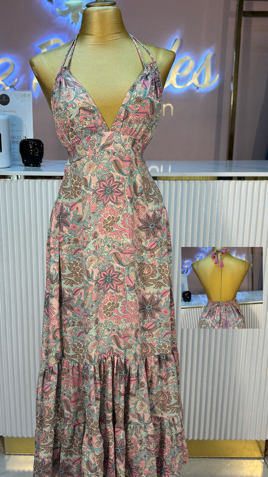 VESTIDO HINDU HALTER