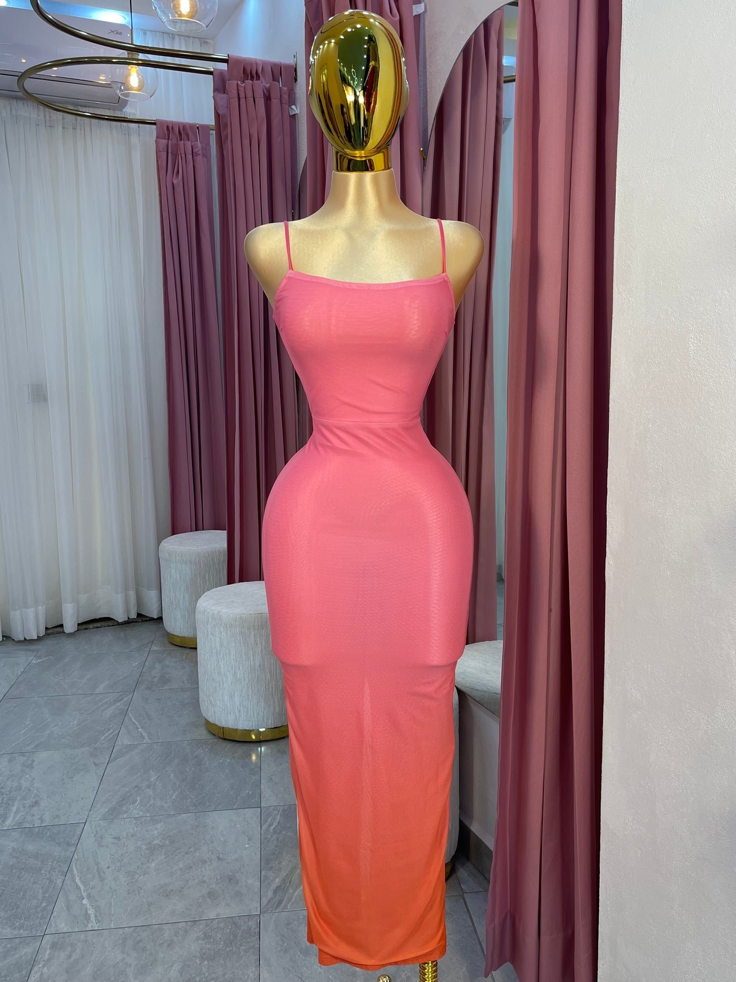 VESTIDO MESH DEGRADADO
