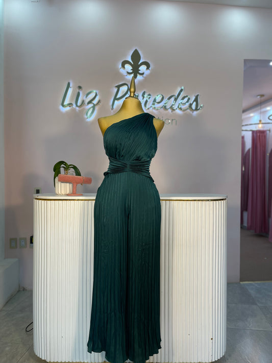 JUMPSUIT PLISADO VERDE