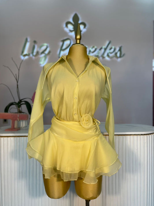 VESTIDO MINI GASA