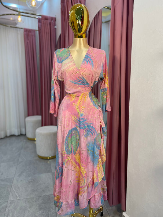 VESTIDO HINDÚ CRUZADO