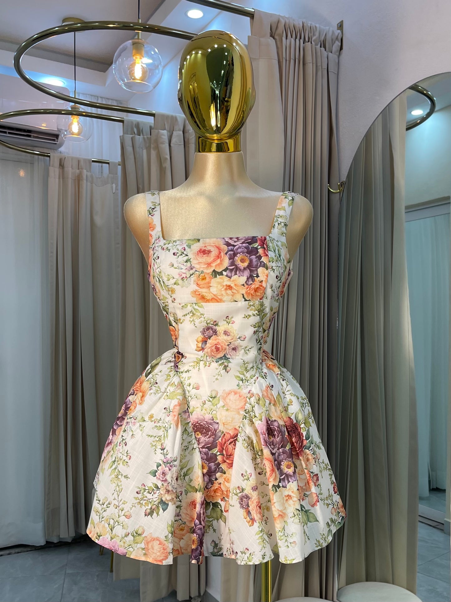 VESTIDO MINI ESTAMPADO