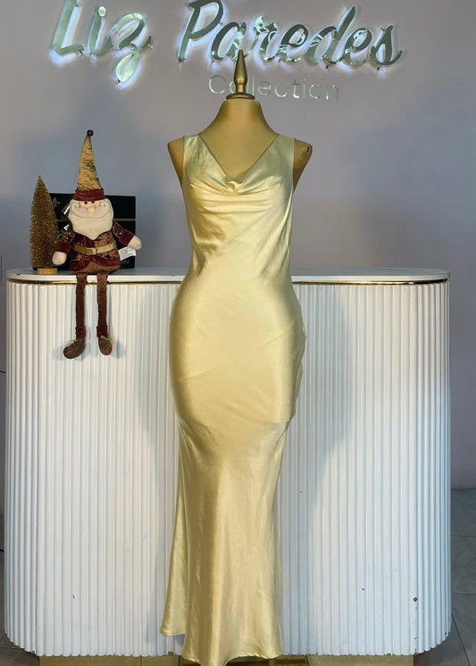 VESTIDO MAXI AMARILLO