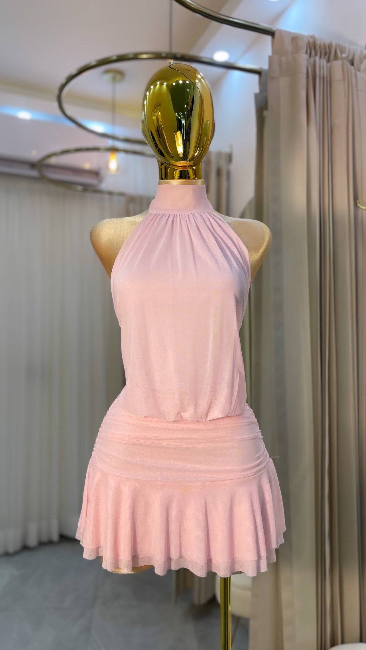 VESTIDO MINI HALTER OLÁN