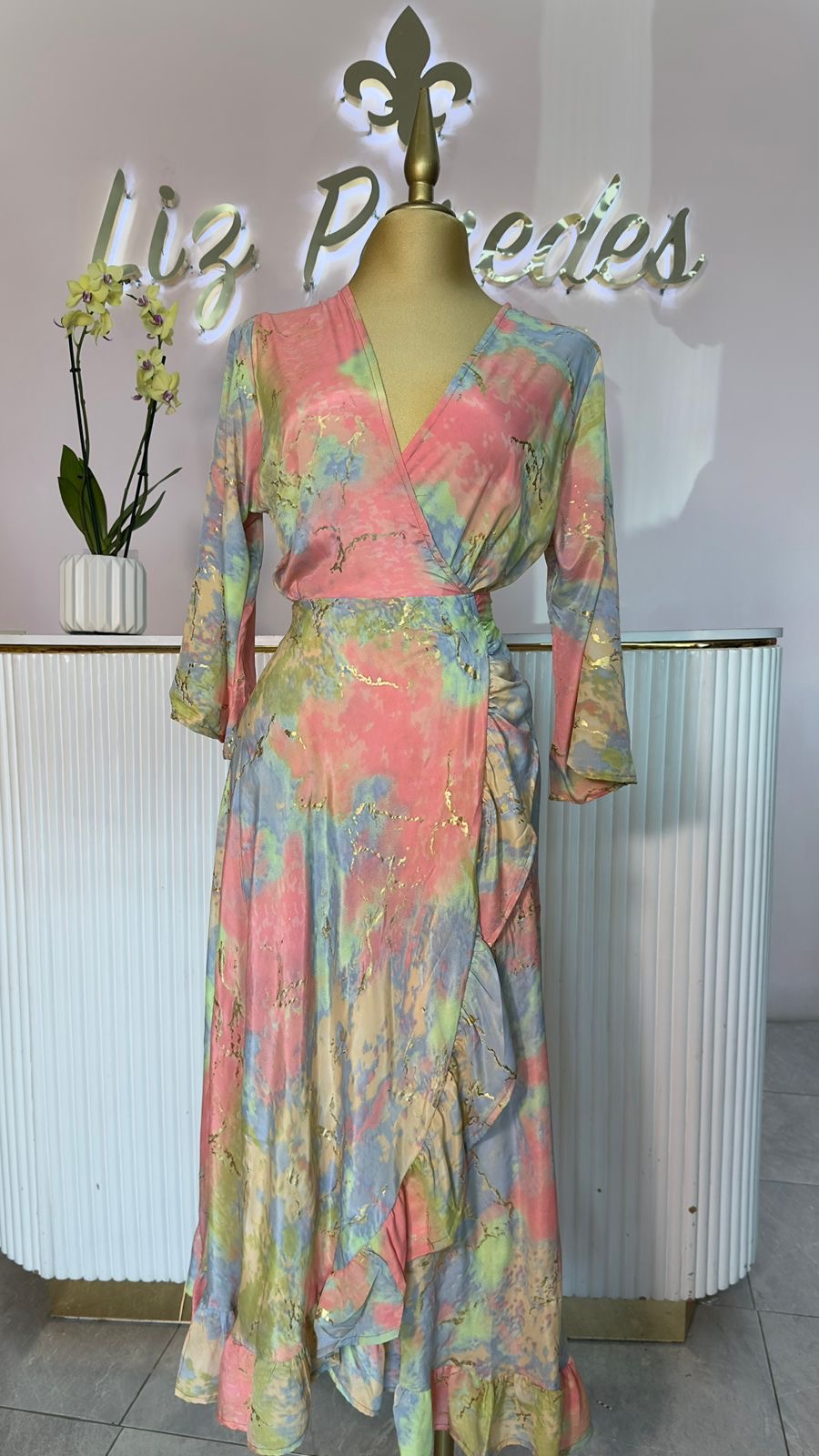 VESTIDO HINDÚ CRUZADO