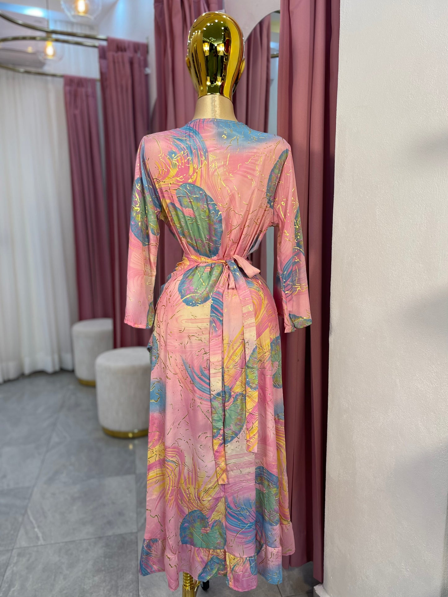 VESTIDO HINDÚ CRUZADO
