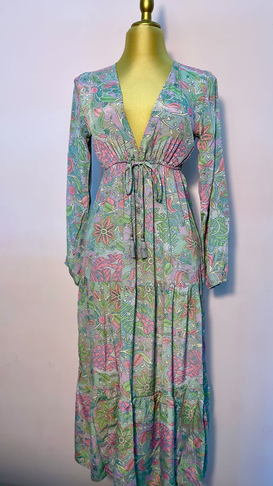 VESTIDOS HINDU MANGA LARGA