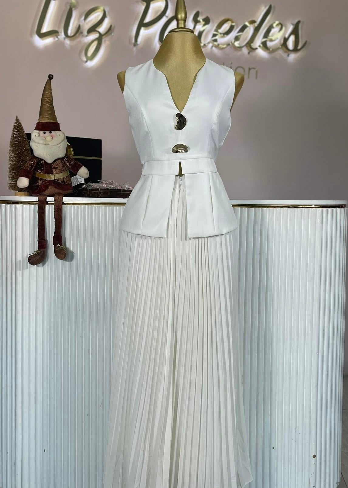 SET BLANCO TOP/FALDA