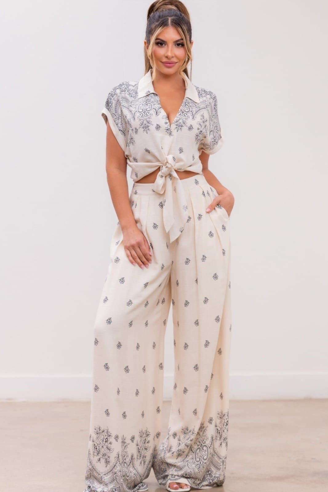 SET BEIGE/NEGRO