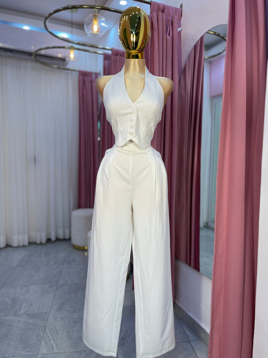 SET CHALECO HALTER