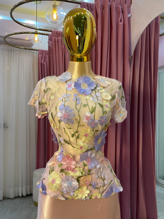 BLUSA FLORAL 3D