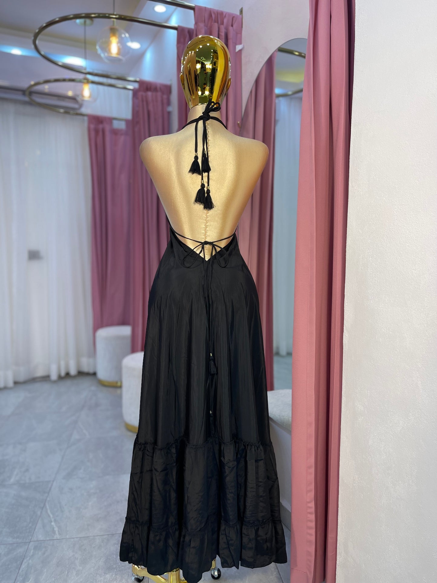 VESTIDO MAXI HINDÚ HALTER