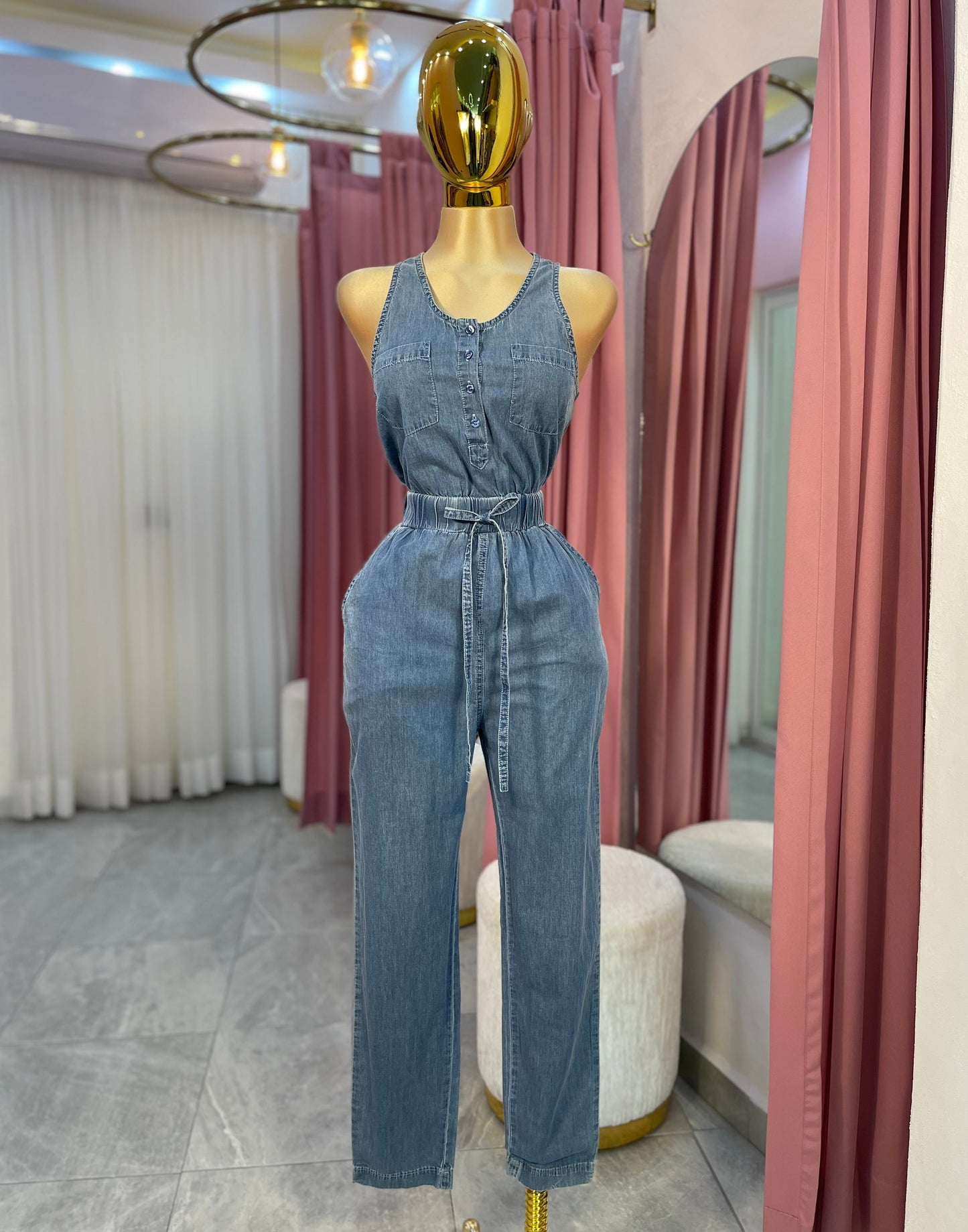 JUMPSUIT DENIM BOTONES