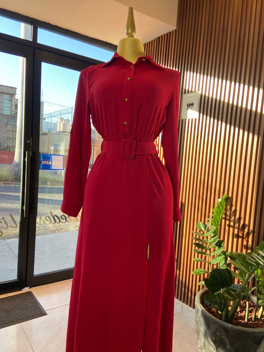 VESTIDO-MAXI ROJO ANTONELLA