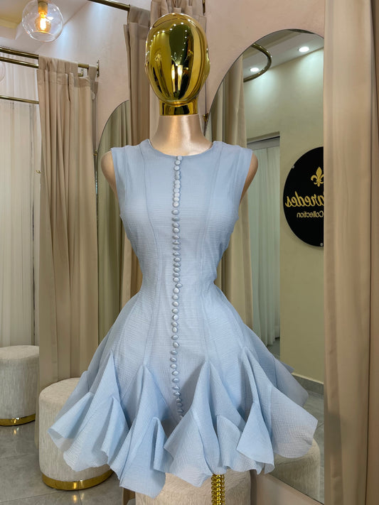 VESTIDO MINI BOTONES