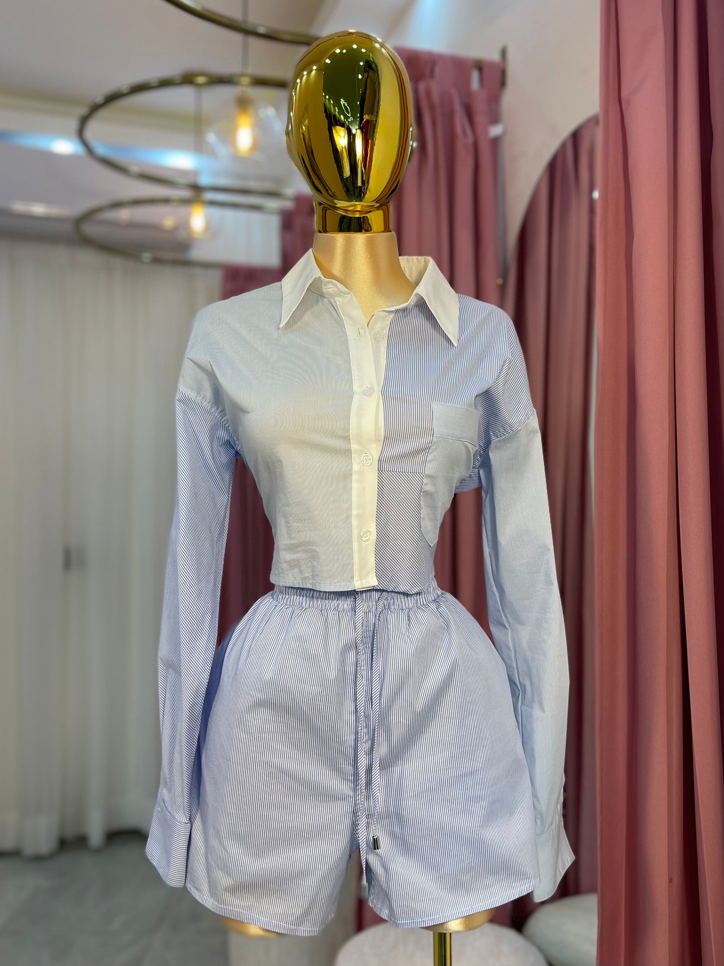 SET SHORT LENCERO LINEAS