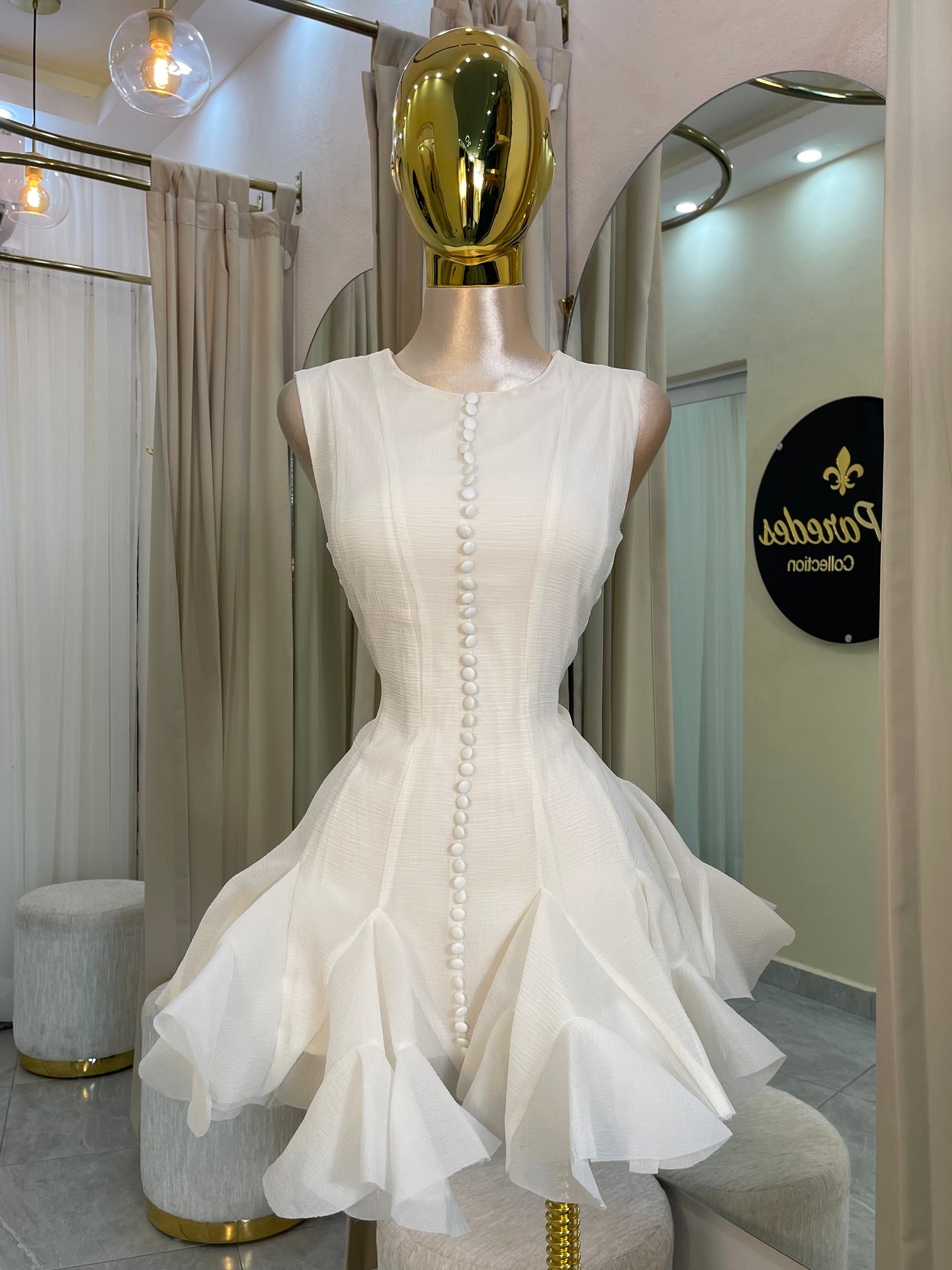 VESTIDO MINI BOTONES